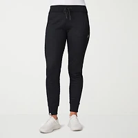 Free Country Womens Drawstring Waist Straight Mid Rise Knit Jogger Pant