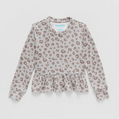 Thereabouts Little Girls Round Neck Long Sleeve Sweatshirt