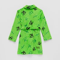 Boys Plush Long Sleeve Mid Length Robe