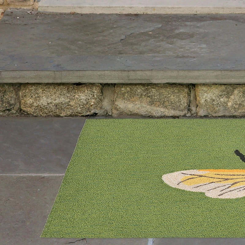 Liora Manne Frontporch Bee Animal Hand Tufted Indoor Outdoor Rectangular Accent Rug