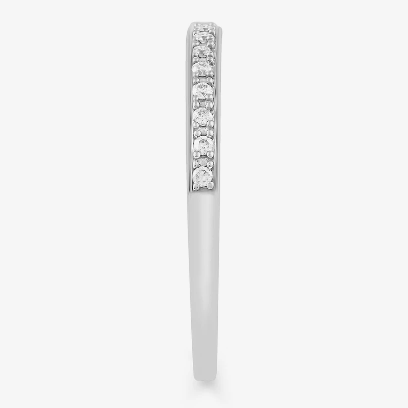 Womens Natural White Diamond 10K Gold Wedding Band