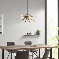 INK+IVY Ely 3-Light Spiked Chandelier
