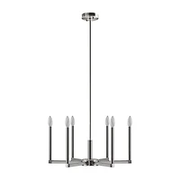 INK+IVY Renzetti 6-Light Candelabra Chandelier