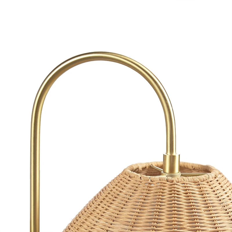 INK+IVY Laguna Rattan Weave Wall Sconce