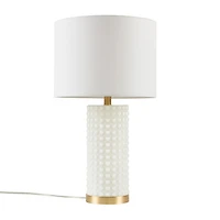 INK+IVY Grace Textured Dot Glass Table Lamp