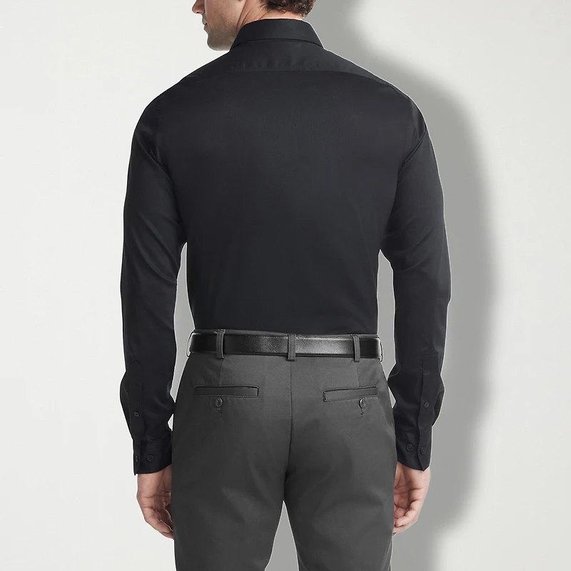 Van Heusen Ultra Flex Mens Slim Fit Wrinkle Free Long Sleeve Dress Shirt