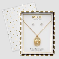 Mixit Womens Cubic Zirconia 2-pc. Jewelry Set