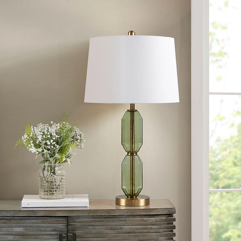 510 Design 26.5" Zirconia Faceted Glass Table Lamp