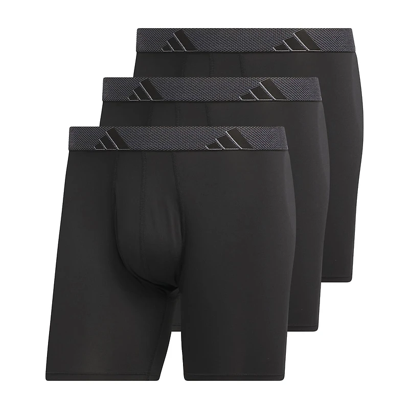 adidas Performance Microfiber Mens Big and Tall 3 Pack Boxer Briefs 5158597