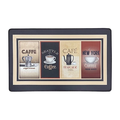 Achim Cozy Cafe Anti Fatigue 18"X30" Kitchen Mat