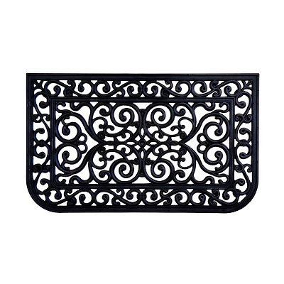 Achim Tuscany Wrought Iron Rubber 18"X30" Doormat
