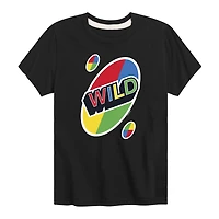 Uno Wild Card Little & Big Kid Boys Crew Neck Short Sleeve Regular Fit Graphic T-Shirt