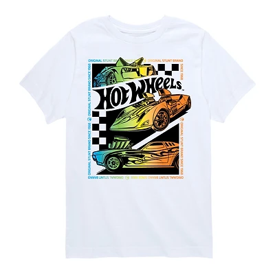 Muscle Car Racing Little & Big Kid Boys Crew Neck Short Sleeve Regular Fit Hot Wheels Graphic T-Shirt