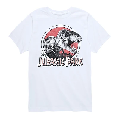 Dinosaur T-Rex Little & Big Kid Boys Crew Neck Short Sleeve Regular Fit Jurassic World Graphic T-Shirt
