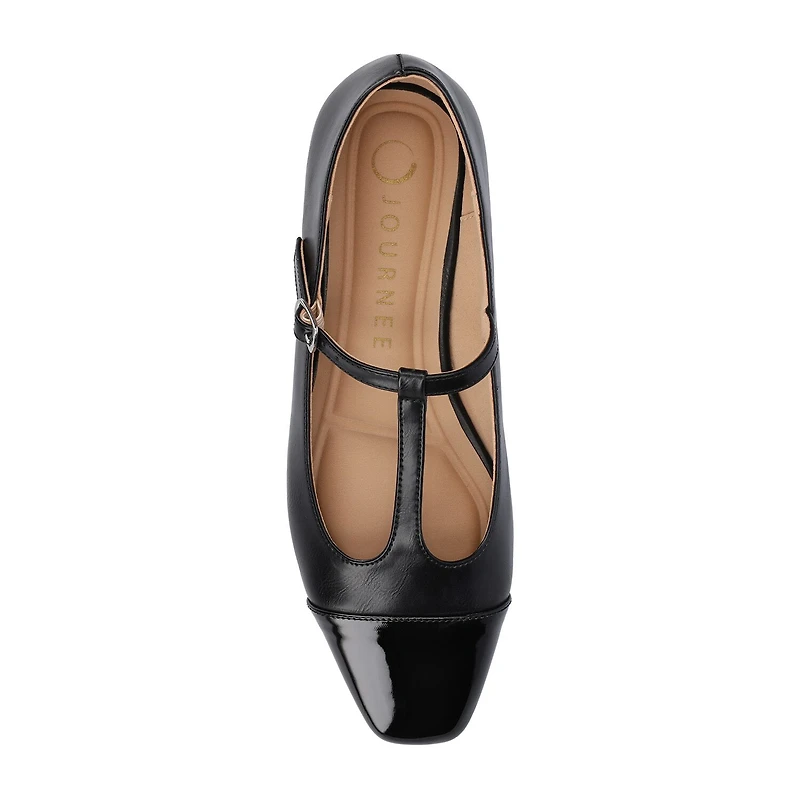 Journee Collection Theah Womens Cap Closed Toe Mary Jane Shoes