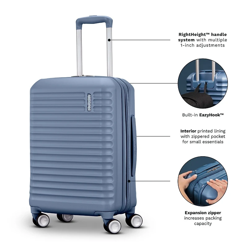 American Tourister Stratum 3.0 24 Inch Hardside Expandable Checked Spinner Luggage