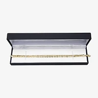 10K Yellow Gold 9" Hollow Mariner Chain Bracelet