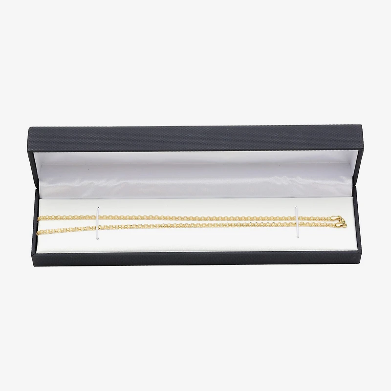 Womens 10K Gold 18 Inch Fashion Chain Necklace