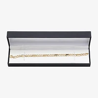 Made in Italy Unisex Adult 10K Gold 8 1/2 Inch Hollow Link Chain Bracelet