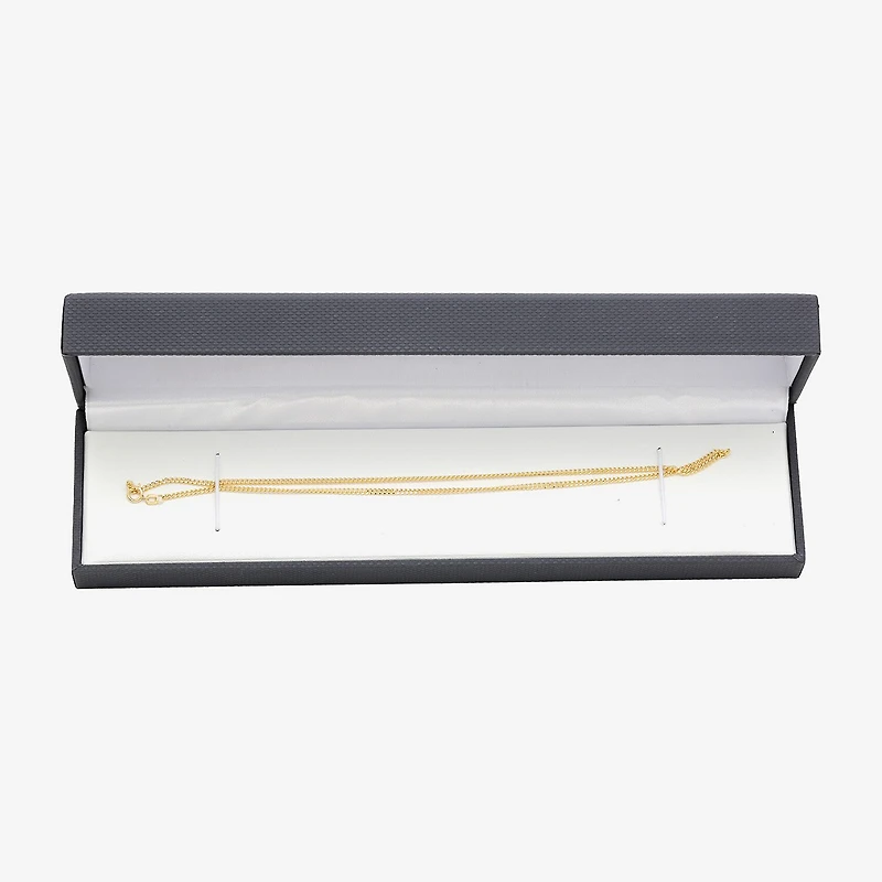 Made in Italy Girls 14K Gold 15 Inch Curb Chain Necklace