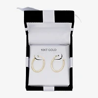 10K Gold 20mm Hollow Hoop Earrings