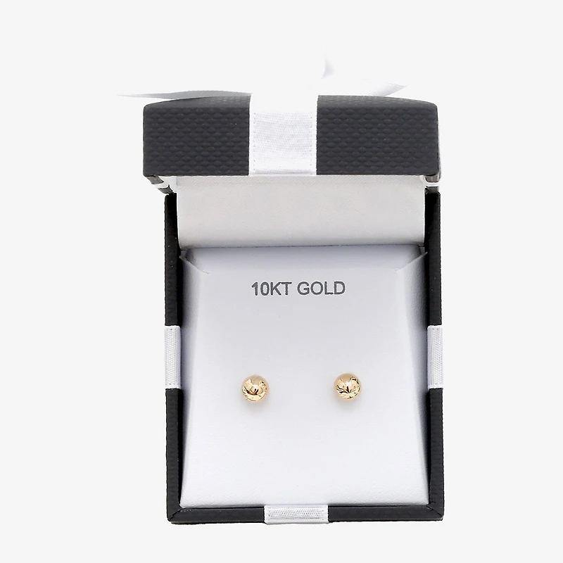 10K Gold 6mm Ball Stud Earrings
