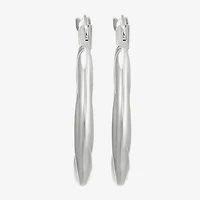 Womens 14K Gold 18mm Round Hoop Earrings