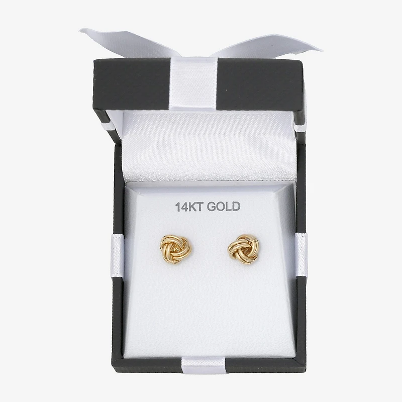 14K Gold Love Knot Earrings