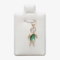 10K Gold May Birthstone Babies Boy Charm