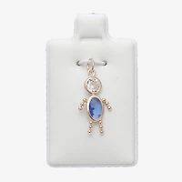 10K Gold September Birthstone Babies Boy Charm