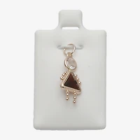 10K Gold January Birthstone Babies Girl Charm