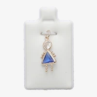 10K Gold September Birthstone Babies Girl Charm