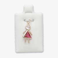 10K Gold October Birthstone Babies Girl Charm