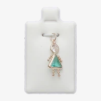 10K Gold December Birthstone Babies Girl Charm