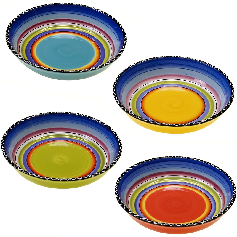 Tequila Sunrise Set of 4 Soup Bowls