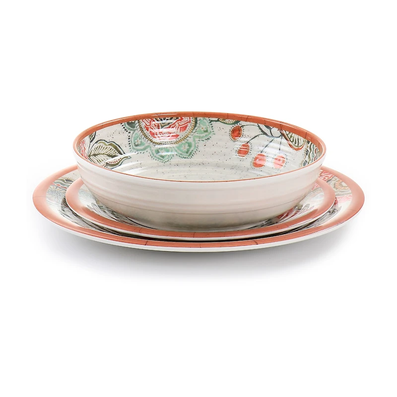 Elama Ester 12-pc. Melamine Dinnerware Set