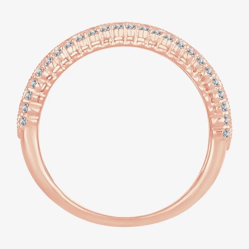 Womens 1 CT. T.W. Natural White Diamond 10K Gold Anniversary Band