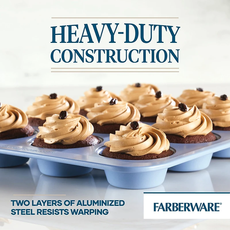 Farberware Easy Solutions 12-Cup Non-Stick Muffin Pan