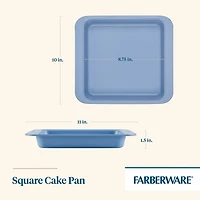 Farberware Easy Solutions 9" Non-Stick Square Cake Pan