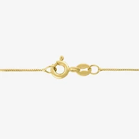 (G-H/I1-I2) Womens Diamond Accent Lab Grown White Diamond 10K Gold Cross 18 Inch Pendant Necklace