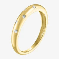 (G-H / I1-I2) Womens 1/10 CT. T.W. Lab Grown White Diamond 10K Gold Band