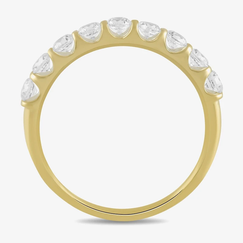 Womens 1/2 CT. T.W. Lab Grown White Diamond 10K Gold Wedding Band