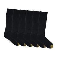 Gold Toe Harrington Mens 6 Pair Big and Tall Crew Socks