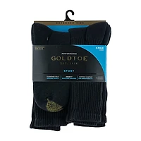 Gold Toe Athletic Sport Mens 6 Pair Big and Tall Crew Socks