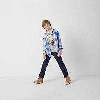 Thereabouts Little & Big Kid Boys Adjustable Waist Stretch Fabric Regular Fit Bootcut Jean