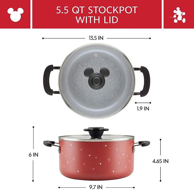 Farberware Disney Bon Voyage Ceramic 5.5-qt. Stockpot