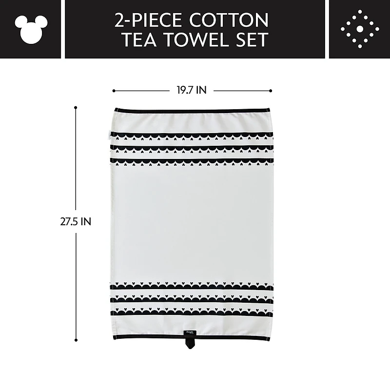 Disney Home Monochrome 2-pc. Kitchen Towel Set