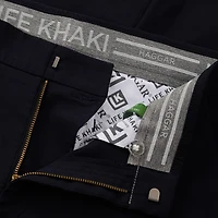 Haggar Life Khaki Flex Mens Comfort Waistband Straight Fit Flat Front Pant