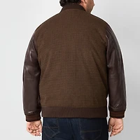 Shaquille O'Neal XLG™ Houndstooth Mens Big and Tall Varsity Jacket