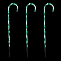 Northlight Twinkle Candy Cane Pathway Markers Christmas Yard Art